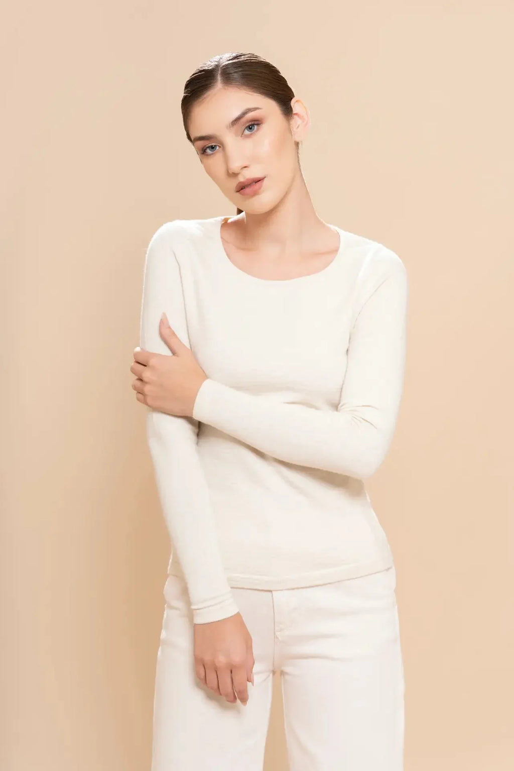 Damenset aus Baby-Alpaka-Seide für thermische Basisschicht