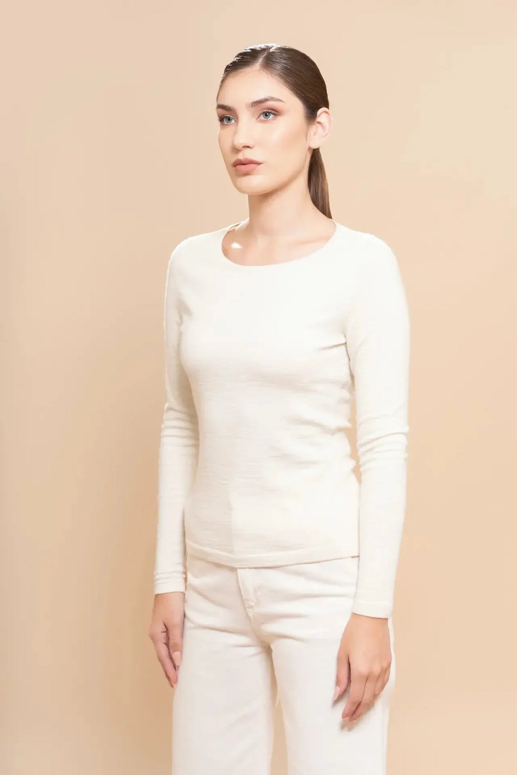 Damenset aus Baby-Alpaka-Seide für thermische Basisschicht