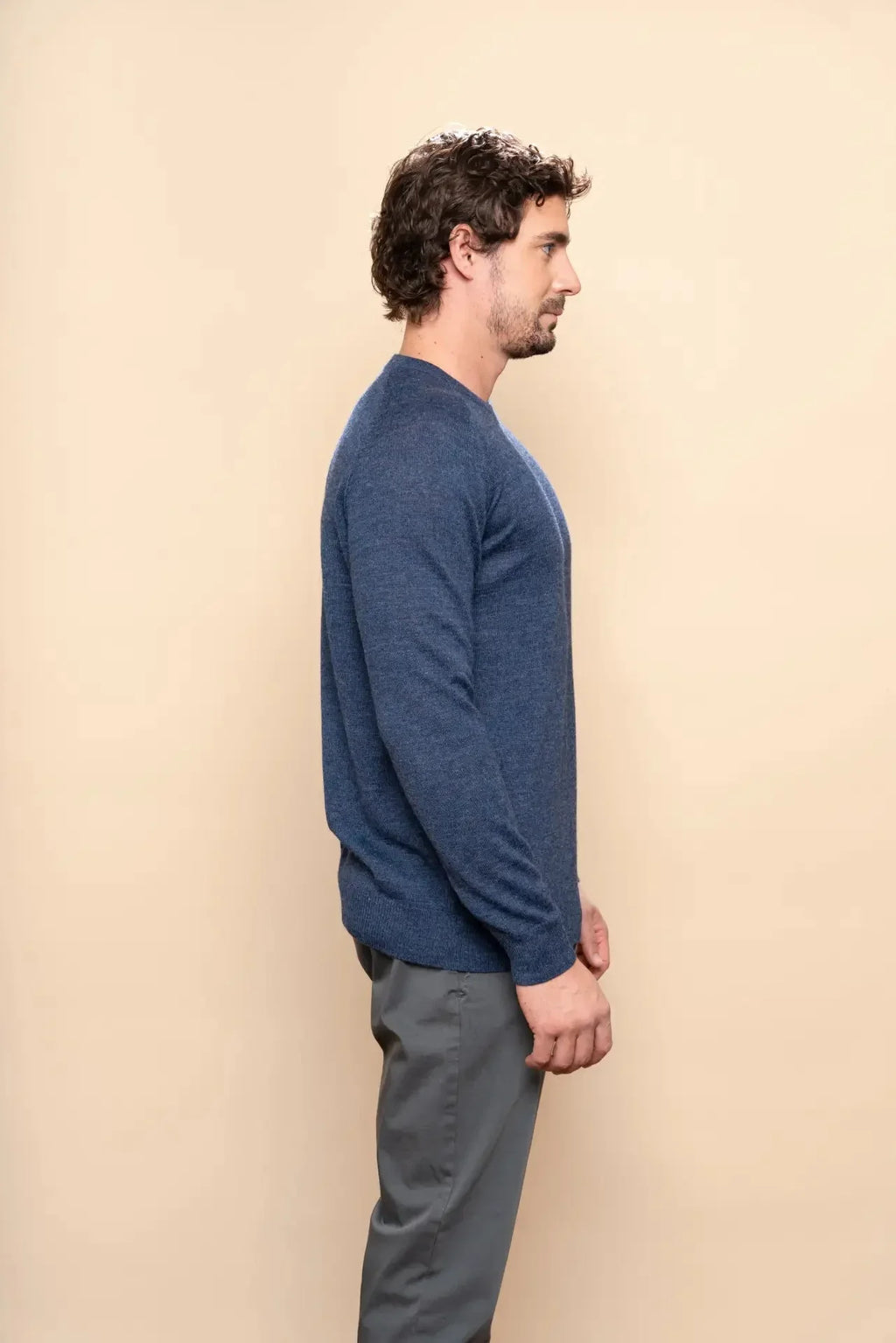 Herren Rundhals-Pullover