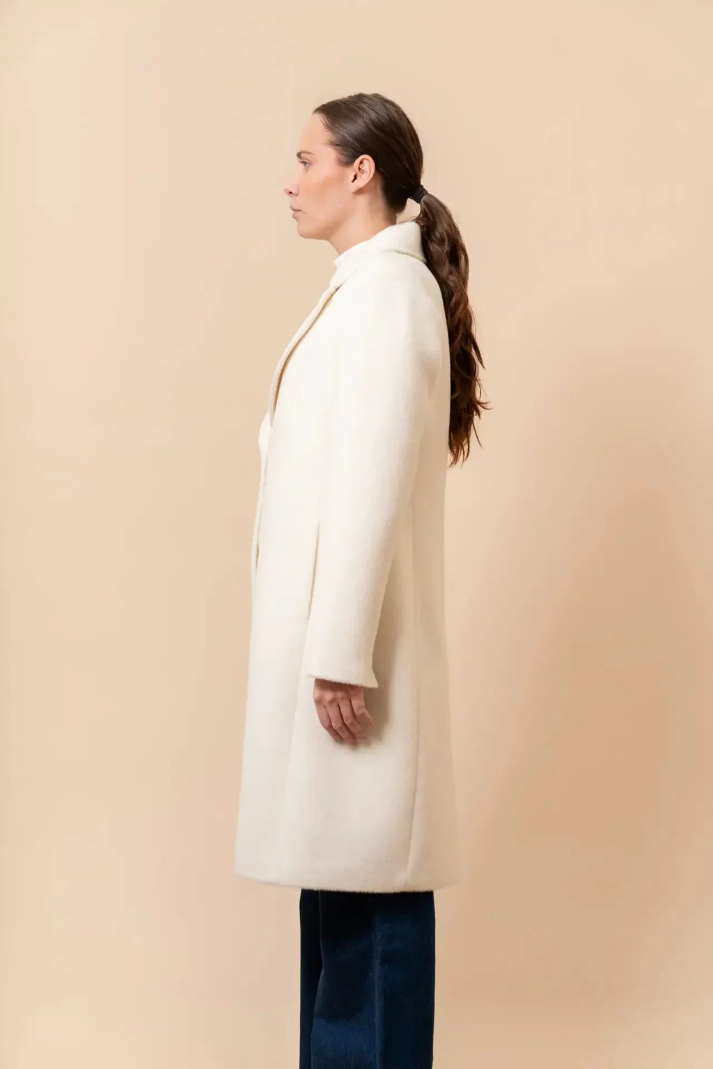 Ungefärbter Klassischer Mantel